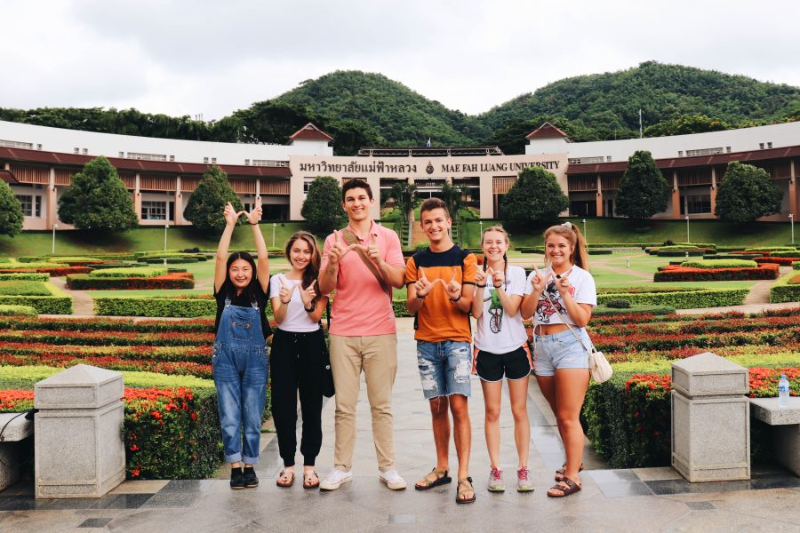 Students at Mae Fah Luang University