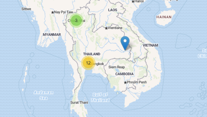 Thailand map